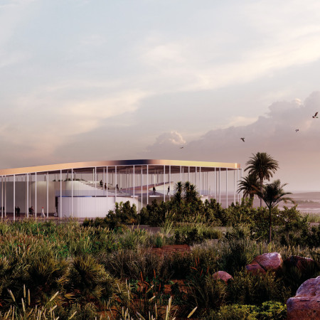 Biophilic Pavilion Featuring Natural Ventilation and Sustainable Fibers in the Abu Dhabi Wetlands