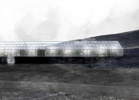 Utilizing Pumice and Glass Facades to Integrate Dining Spaces with Volcanic Landscapes  