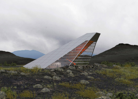 Translucent Glazing and Local Stone Combine in a Sustainable Observation Hub Overlooking Iceland’s Unique Geology