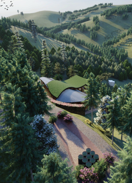 Hemp And Bamboo Retreat Nestled In A Serene Mountain Valley  