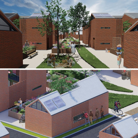 Thermal Comfort Achieved Through Brick and Bamboo in Flexible Community Housing
