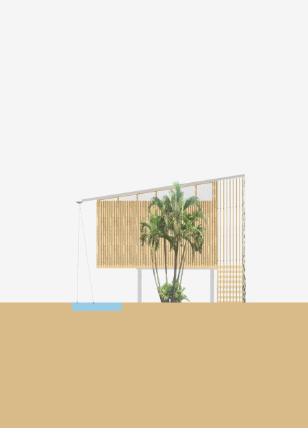 Charred Wooden Shingles and Cross-Laminated Timber Panels Create a Multifunctional Urban Space