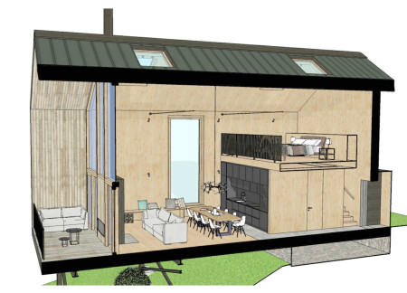 Charred Wooden Shingles and Open-Plan Spaces Define a Sustainable Family Home