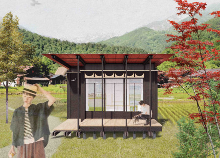 Charred Wooden Shingles and Recycled Materials Define A Sustainable Rural Residence  