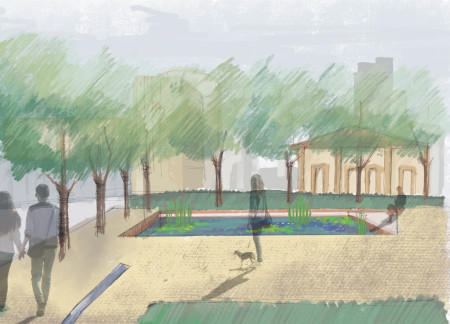 Grotto-Like Tunnel and Permeable Surfaces in Milan's Revitalized Urban Waterway    
