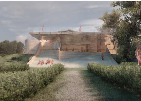 Distorted Glass Facades and Local Limestone Create Immersive Wine Experience in Contemporary Winery