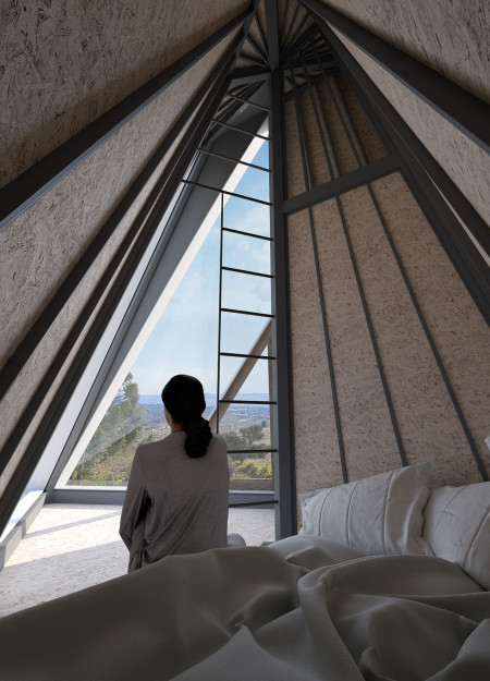 Cantilevered Timber Structure With Sustainable Energy Solutions Overlooking Scenic Valleys