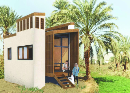 Recycled Plastic Blocks and Thermal Mass Create A Micro Home Designed for Sustainable Living