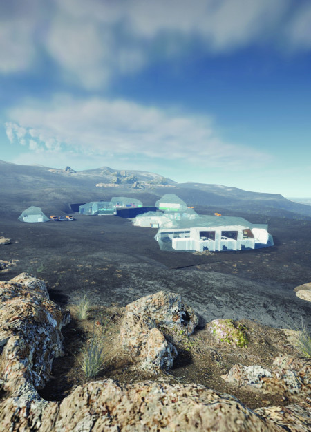 Iceberg-Inspired Structures With Recycled Concrete and Vertical Farming Solutions for Sustainable Living