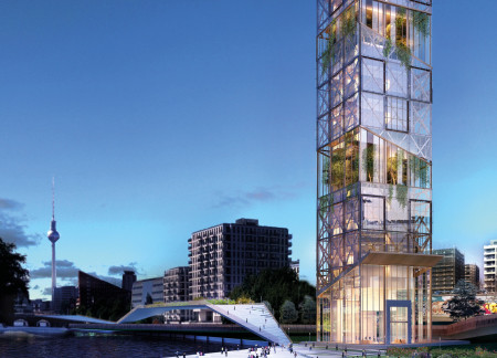 Charred Wooden Shingles and Cross-Laminated Timber Panels in a Multifunctional Urban Structure