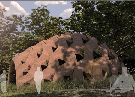 Charred Wooden Shingles and Cross-Laminated Timber Craft a Community Hub Rooted in Sustainability