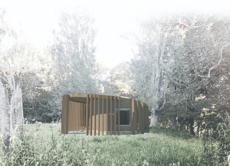 Charred Wooden Shingles and Cross-Laminated Timber Embrace Meditation in a Circular Retreat