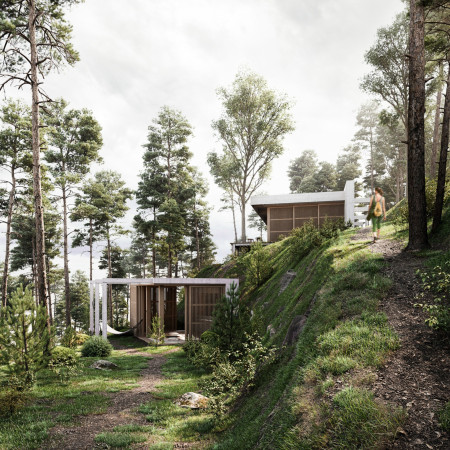 Charred Wooden Shingles and Natural Stone Create an Eco-Friendly Retreat in Portugal  