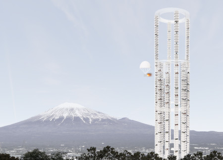 Charred Wooden Shingles and Reinforced Concrete Create a Seismic Resilient Vertical Community  