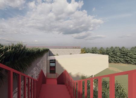 Suspended Living Spaces Crafted From Cross-Laminated Timber Underneath Urban Infrastructure