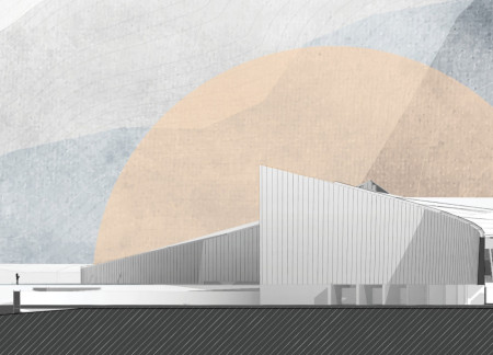 Charred Wooden Shingles and Photovoltaic Panels Uniting Nature and Community Functions