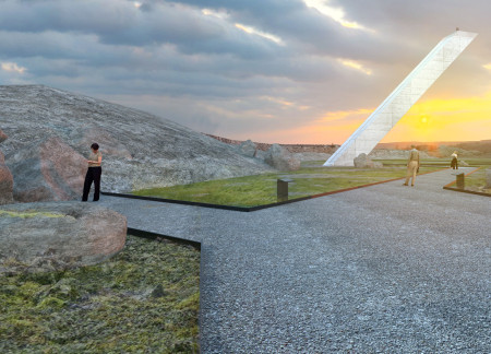 Visitor Center Embracing Geothermal Landscapes with Local Stone and Sustainable Materials