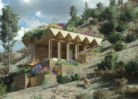 Charred Wooden Shingles and Cross-Laminated Timber Converge in a Sustainable Retreat