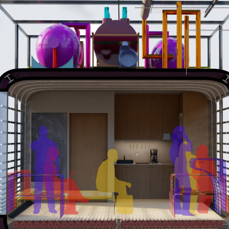 HDPE Panels and Biophilic Design Create A Self-Sufficient Living Space by The Water