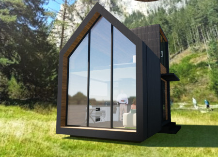 Sheet Metal Cladding and Expansive Glazing Define A Tranquil Lakeside Retreat  