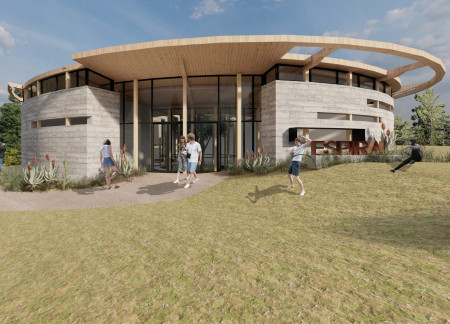Charred Wooden Shingles and Natural Light Define a Community Hub Built with Cross-Laminated Timber  