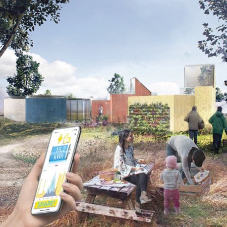 Charred Wooden Shingles and Solar Energy Integration in Sustainable Residential Living  