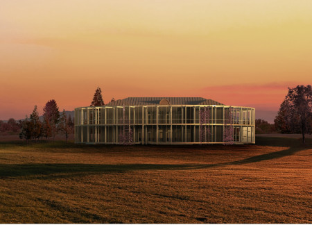 Charred Wooden Shingles and Green Roofs Enhance Community Connectivity in Sustainable Design