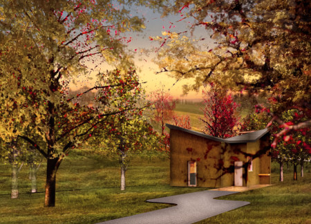 Hydronic Farming Integration in Larch-Clad Sustainable Living Space  