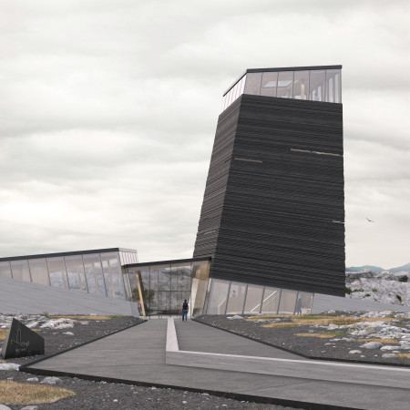 Charred Wooden Cladding and Cross-Laminated Timber Create a Thoughtful Welcome Center and Observation Tower