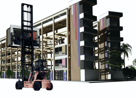 Cross-Laminated Timber Structures Featuring Charred Wooden Shingles for Sustainable Urban Housing