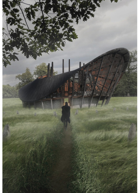 Curvilinear Design with Local Timber and Expansive Glass in a Reflective Women’s Retreat