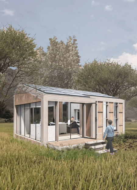 Movable Walls Crafted from Laminated Timber Transforming Compact Living in Urban Environments