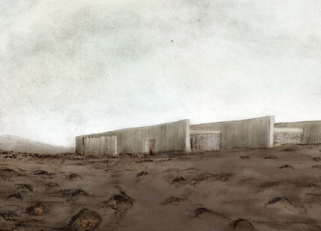 Lava Stone Façade Integrating Food Education Within the Volcanic Landscape  