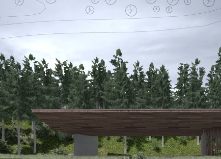 Wellness Retreat Featuring Indigenous Rock Walls and Natural Wood Elements