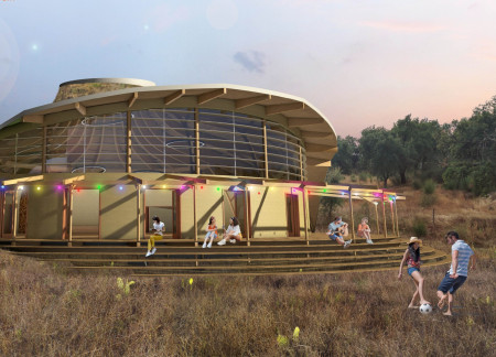 Charred Wooden Shingles and Cross-Laminated Timber Craft a Sustainable Urban Retreat  