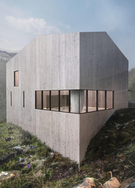 Sculptural Concrete Forms and Sustainable Timber Integration in a Mindfulness Retreat