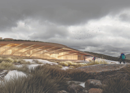 Cross-Laminated Timber Panels Blending Seamlessly Into Mývatn’s Hillside With Sustainable Design