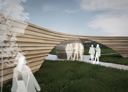 Eroding Walls of Local Earth Offer Contemplative Space for Community Reflection
