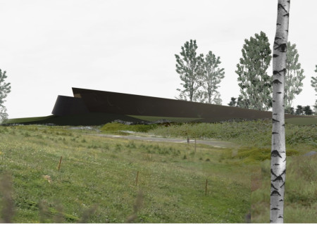 Embracing Transparency and Nature with Concrete Niches in a Forest Setting
