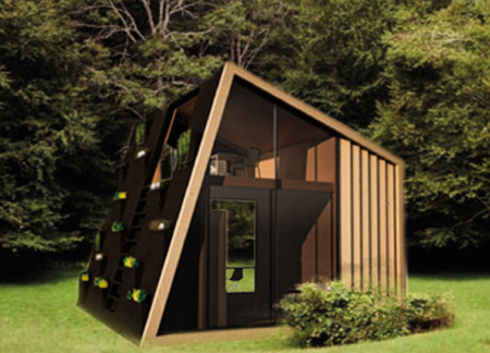 Charred Wooden Shingles and Cross-Laminated Timber Define A Compact Eco-Friendly Habitat