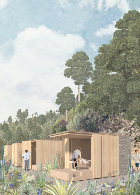 Charred Wooden Shingles and Cross-Laminated Timber Harmonize in a Tranquil Retreat Design  