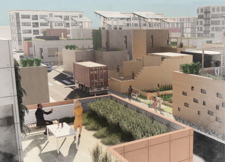 Charred Wooden Shingles and Hempcrete Create A Sustainable Community Habitat