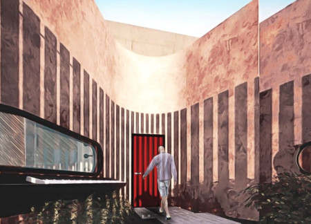 Corten Steel And Memory Foam Create A Sensory Living Experience In Urban Environment