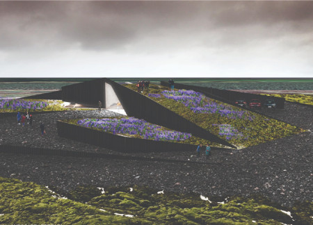 Turf-Covered Roof and Corrugated Steel Create An Immersive Cinema Experience Within The Icelandic Landscape
