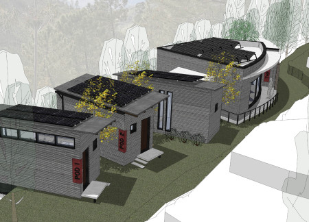 Charred Wooden Shingles and Cross-Laminated Timbers Elevate a Modular Retreat Experience  