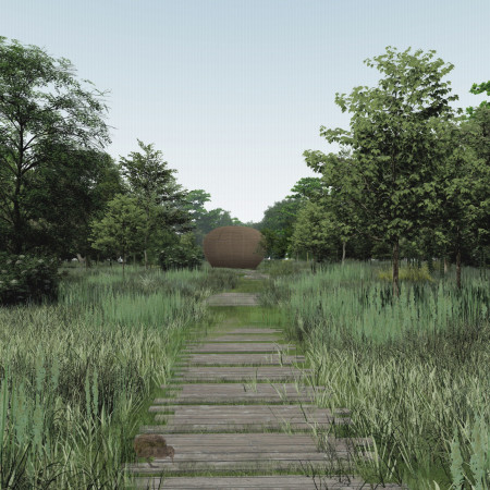 Cedar Retreat Featuring Circular Design and Natural Light Integration for Mindfulness Practice