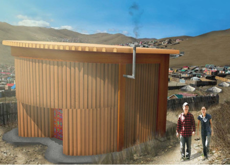 Circular Structure Crafted From Timber and Polycarbonate for Sustainable Living  