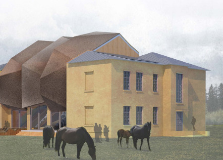 Reed-Inspired Community Hub Featuring Local Brick and Natural Wood Elements