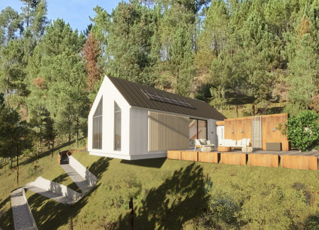 Contemporary Home Featuring Cross-Laminated Timber and Charred Wood Shingles in a Sustainable Design Context