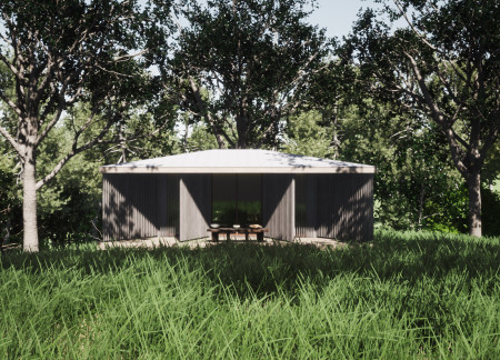 Reclaimed Totara Decking and Macrocarpa Louvres Define a Serene Retreat in Nature